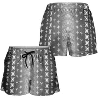 Black Samoa Malu Tattoo Inspired Shorts for Women