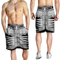 Black Samoa Pea Tattoo Inspired Shorts for Men
