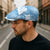 Blue Aloha Hawaii Jeff Hat Monstera Hibiscus Plumeria Seamless Vibes - Polynesian Pride