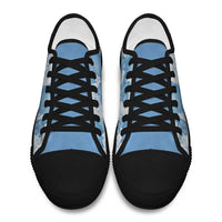 Blue Aloha Hawaii Low Top Shoes Monstera Hibiscus Plumeria Seamless Vibes - Polynesian Pride