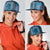 Blue Aotearoa Kowhaiwhai Pattern Snapback Cap NZ Maori Quilt Style - Polynesian Pride