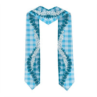 Blue Hawaii Palaka Graduation Stole Hawaiian Honohono Lei