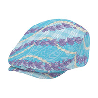 Blue Hawaii Palaka Honohono Pikake Jeff Hat Hawaiian Orchid Lei Polynesian Pattern LT14 - Polynesian Pride