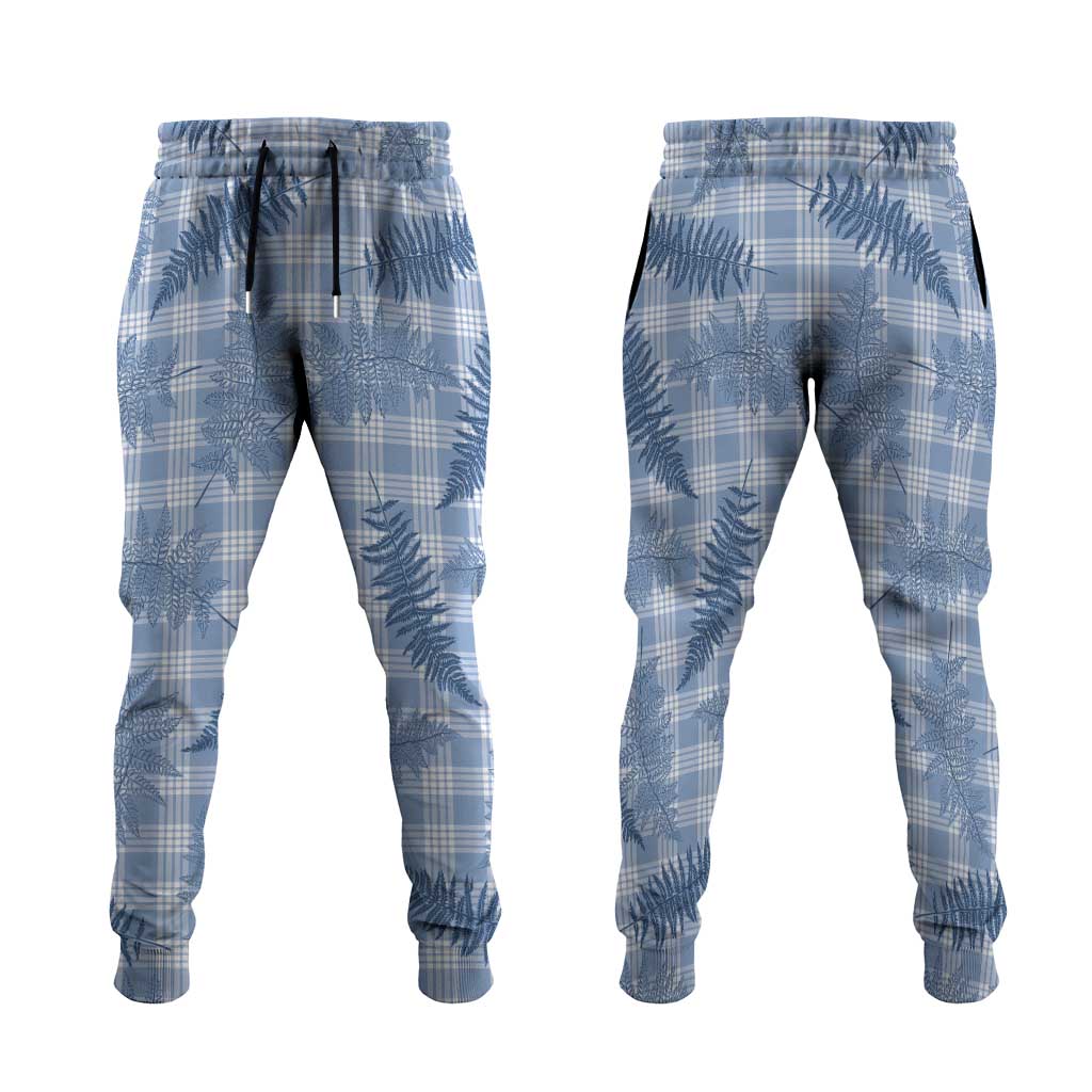 Blue Palaka Hawaii Palapalai Jogger Pants Hawaiian Fern