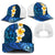 Blue Polynesia Baseball Net Cap Plumeria Tropical Leaves With Galaxy Polynesian Art - Polynesian Pride