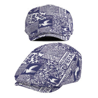 Blue Tonga Kilisimasi Fiefia Jeff Hat Pacific Patchwork Xmas Vibes - Polynesian Pride