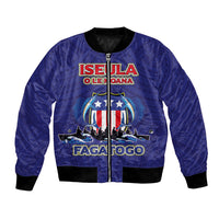 American Samoa Bomber Jacket Iseula o le Moana of Fagatogo Pride Navy Color LT03