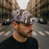 Brown Hawaii Palaka Honohono Pikake Jeff Hat Hawaiian Orchid Lei Polynesian Pattern LT14 - Polynesian Pride