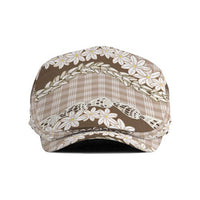Brown Hawaii Tiare and Shell Lei Jeff Hat Hawaiian Palaka Luxury Vibes LT14 Brown - Polynesian Pride