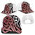 Brown New Zealand Baseball Net Cap Aotearoa Kowhaiwhai Mix Taniko Art - Polynesian Pride