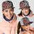 Brown New Zealand Mesh Trucker Cap Aotearoa Kowhaiwhai Mix Taniko Art - Polynesian Pride