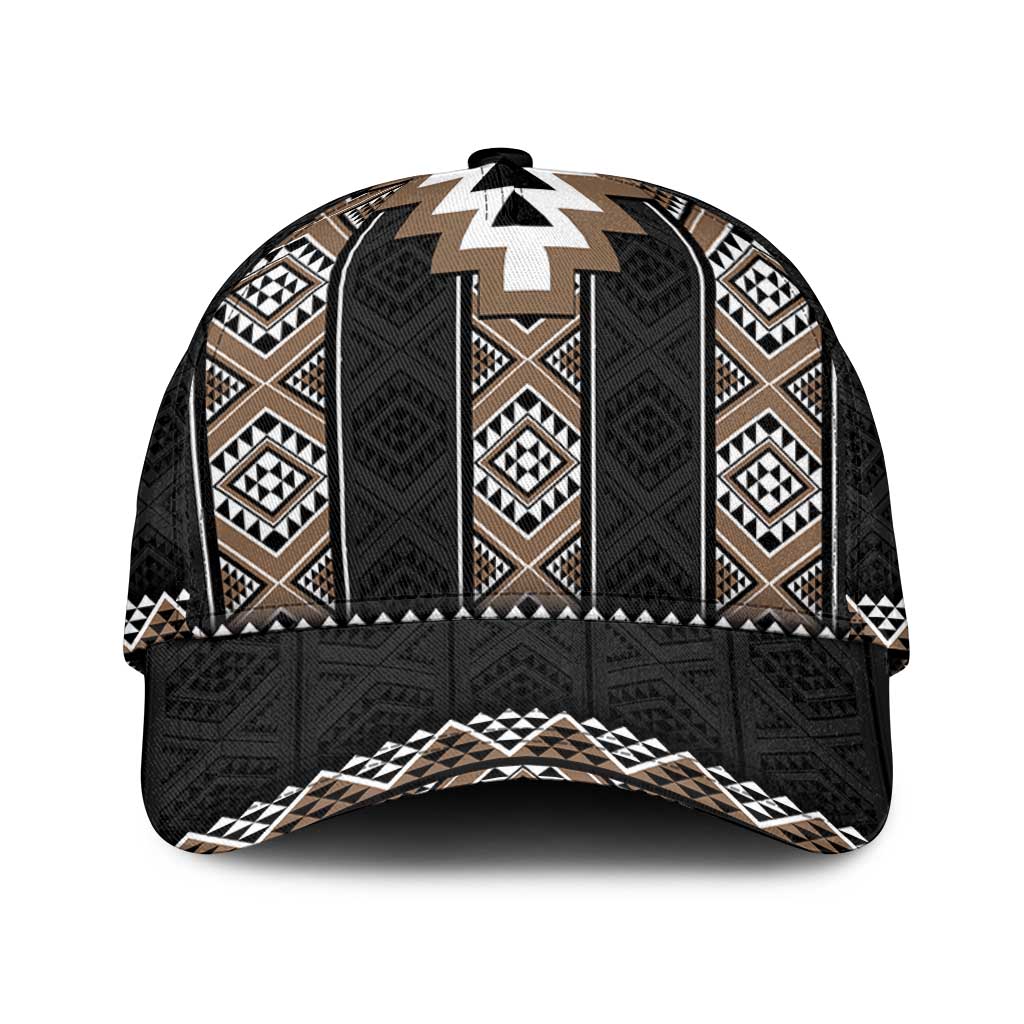 Brown Taniko Aotearoa Classic Cap Niho Taniwha Mix Poutama LT14