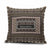 Custom pillow cover with a vintage Fijian Tapa tribal pattern and a personalized name.