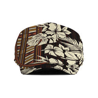 Bula Fiji Masi Jeff Hat Tapa Tropical Hibiscus Half Stylized - Polynesian Pride