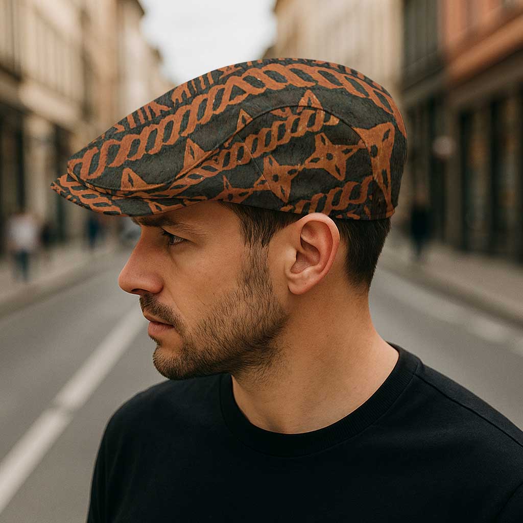 Bula Fiji Tapa Jeff Hat Fijian Masi Vintage Vibes - Polynesian Pride