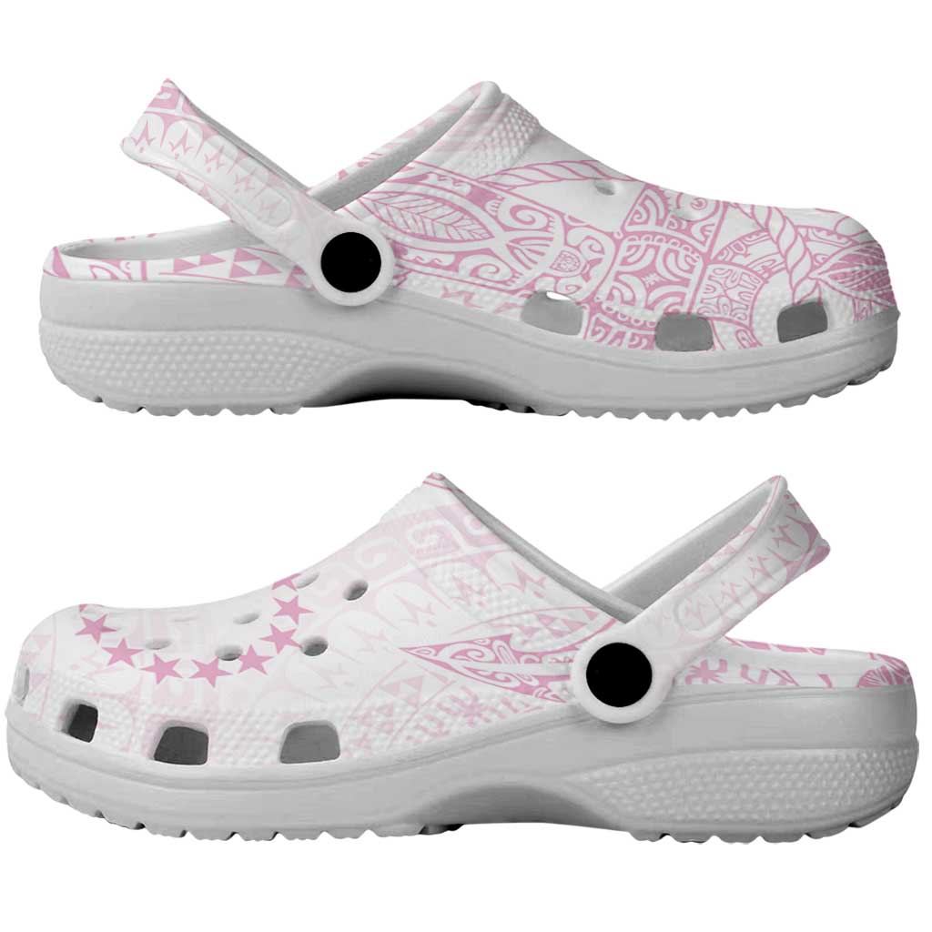 Candy Pink Kuki Airani Tapakau Clogs Shoes Tribal Anchor Mix Tiare