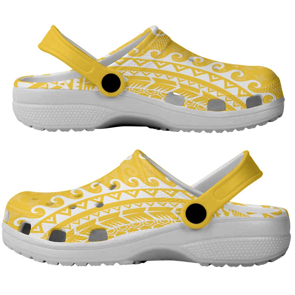 Cook Islands Aitutaki Clogs Shoes Polynesian Tribal Tattoo