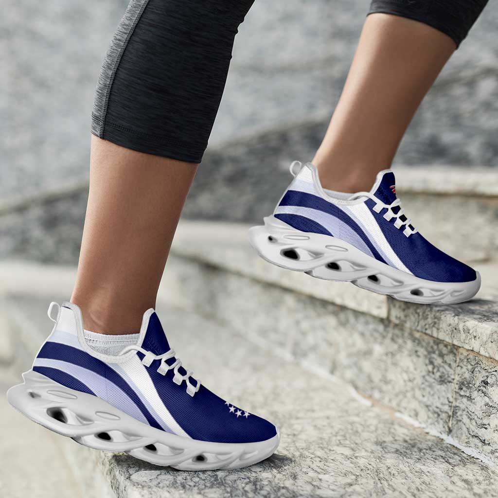 Cook Islands Clunky Sneakers Flag-Inspired Curve Style