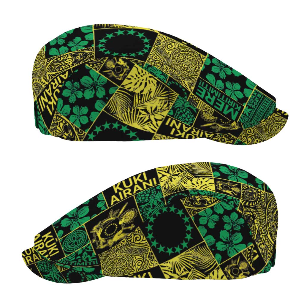Cook Islands Mere Kiritimiti Jeff Hat Pacific Patchwork Xmas Vibes - Polynesian Pride