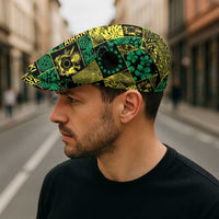 Cook Islands Mere Kiritimiti Jeff Hat Pacific Patchwork Xmas Vibes - Polynesian Pride