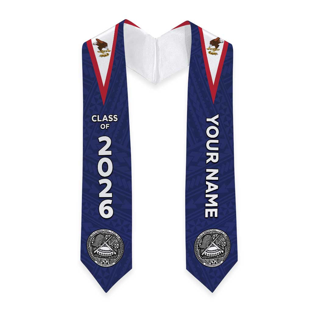 Custom American Samoa Graduation Stole Polynesian Pattern