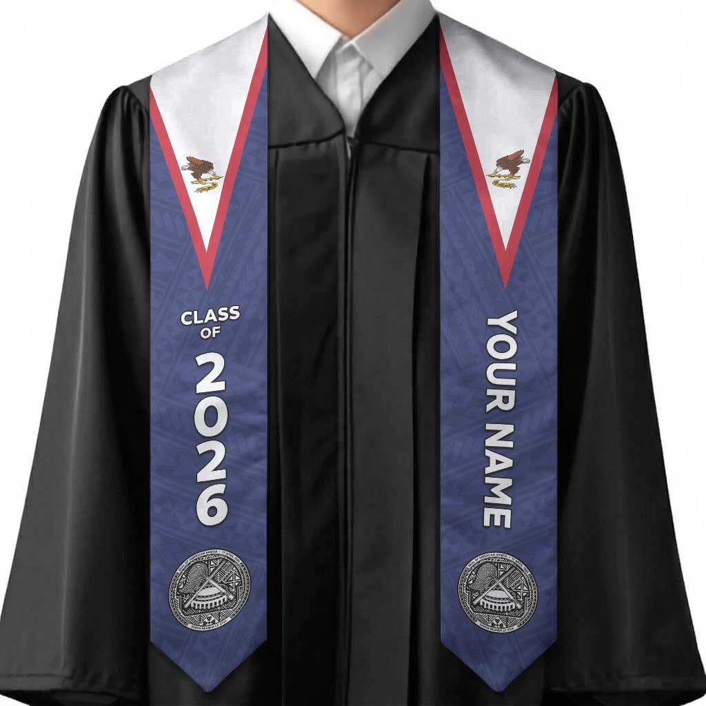 Custom American Samoa Graduation Stole Polynesian Pattern