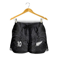 Custom Aotearoa Rugby Shorts for Women The Blacks-Sporty T90 Style LT03 - Polynesian Pride