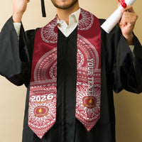 Custom Beulah College Tonga Graduation Stole Class Of Year Tongan Ngatu Pattern