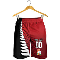 Custom British Lions New Zealand Shorts for Men Half Black Fern LT09