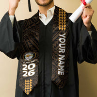 Custom Hawaii James Campbell High School Graduation Stole Kakau Pattern