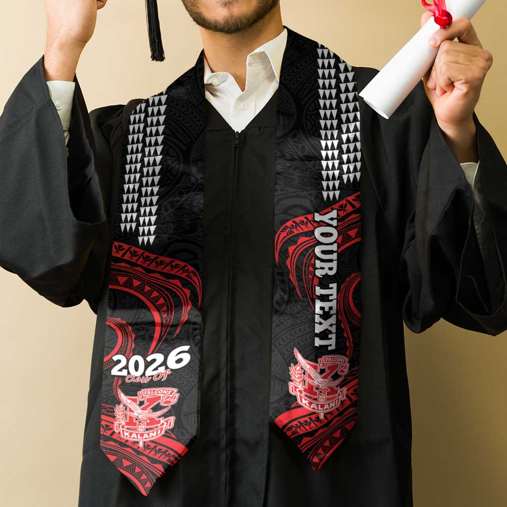 Custom Hawaii Kalani High School Graduation Stole Class Of Year Polynesian Kakau Pattern