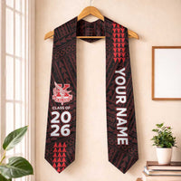 Custom Hawaii Kalani High School Graduation Stole Kakau Pattern