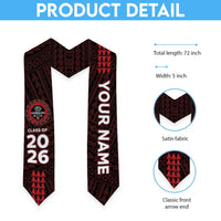 Custom Hawaii Lahainaluna High School Graduation Stole Kakau Pattern LT05 - Polynesian Pride