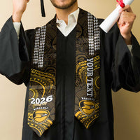 Custom Hawaii Nanakuli High and Intermediate School Graduation Stole Class Of Year Polynesian Kakau Pattern
