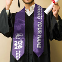 Custom Hawaii Pearl City High School Graduation Stole Kakau Pattern