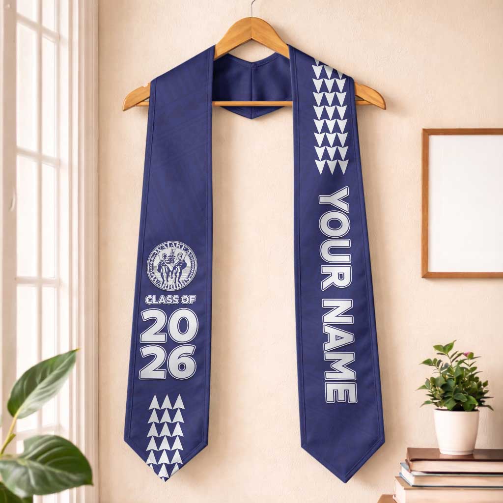Custom Hawaii Waiakea High School Graduation Stole Kakau Pattern