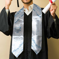 Custom Kealakehe High School Graduation Stole Tapa Pattern With Leis LT05 - Polynesian Pride