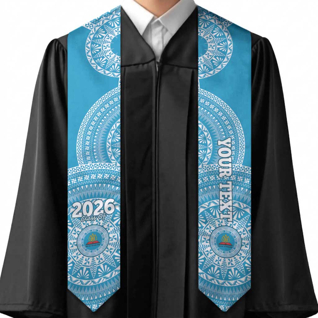 Custom Lavengamalie Tonga College Graduation Stole Class Of Year Tongan Ngatu Pattern LT14 - Polynesian Pride