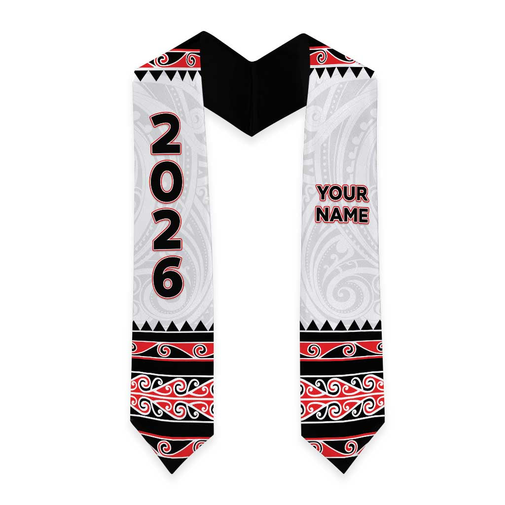 Custom New Zealand Aotearoa Graduation Stole Maori Kowhaiwhai Pattern