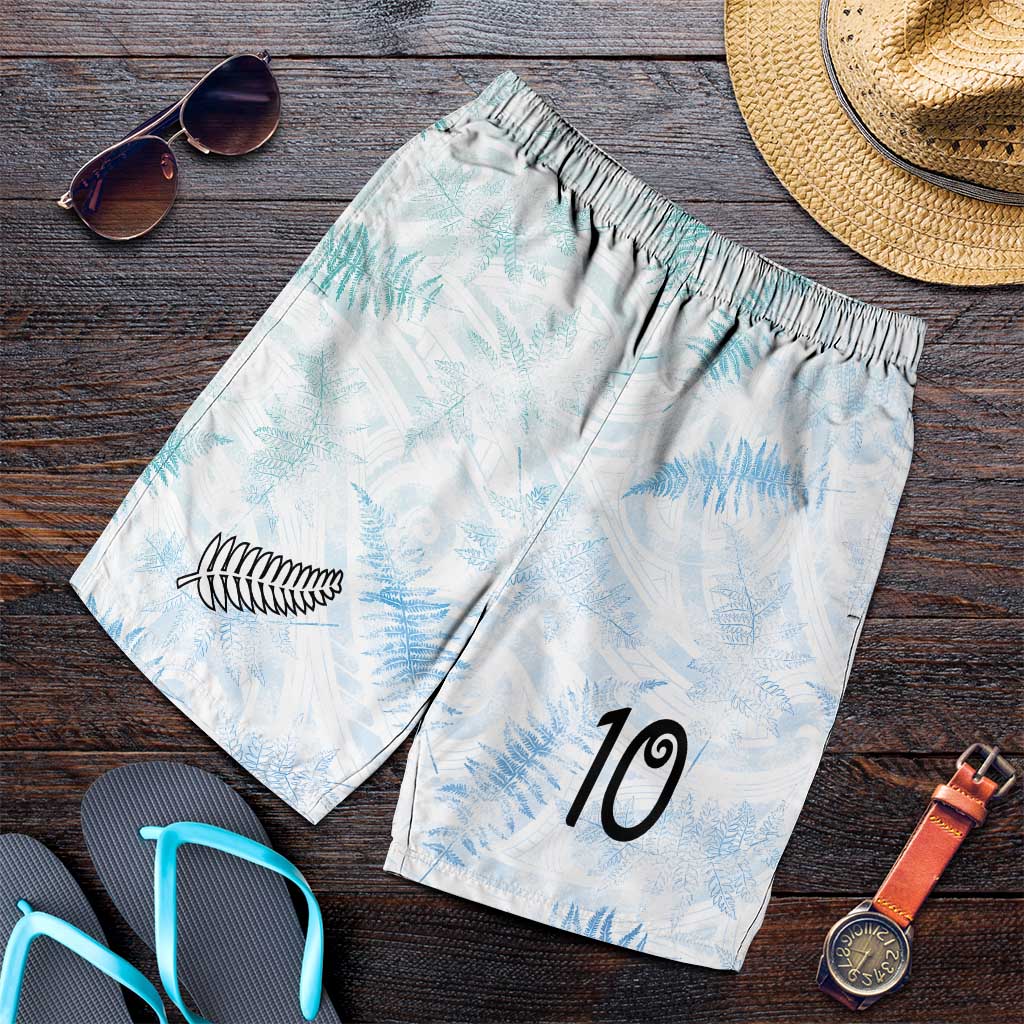 Custom New Zealand Football Shorts for Men The Whites-Aotearoa Inspired - Polynesian Pride