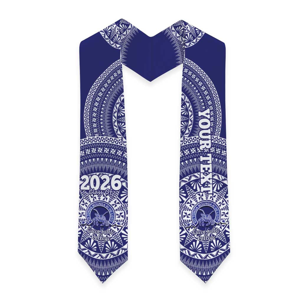Custom Queen Salote College Tonga Graduation Stole Class Of Year Tongan Ngatu Pattern LT14 - Polynesian Pride