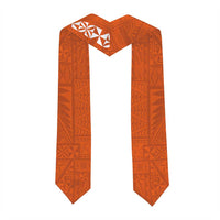 Custom Tailulu College Graduation Stole Tongan Ngatu Pattern