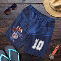 Custom Toa Samoa Rugby Shorts for Men Champions Six Eight Five - Polynesian Pride