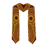 Custom Tonga High School Graduation Stole Class Of Year Tongan Ngatu Pattern