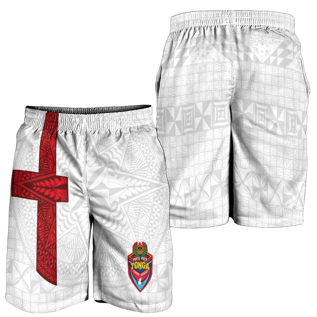 Tonga Ngatu Art Rugby Mate Ma'a Shorts for Men - Polynesian Pride