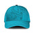 Dark Cyan Gradient Polynesia Classic Cap Hawaiian Tribal Hammerhead Shark Tattoo LT14
