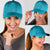 Dark Cyan Gradient Polynesia Classic Cap Hawaiian Tribal Hammerhead Shark Tattoo LT14