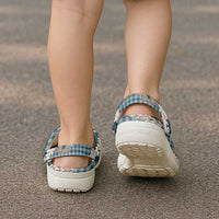 Dark Cyan Hawaii Tiare and Shell Lei Clogs Shoes Hawaiian Palaka Luxury Vibes - Polynesian Pride