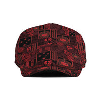 Dark Samoa Manuia Le Kerisimasi Jeff Hat Pacific Patchwork Xmas Vibes - Polynesian Pride