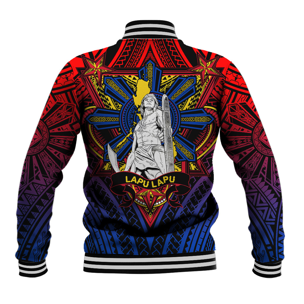 Filipinos Lapu-lapu Hero Baseball Jacket Philippines Flag and Sun DT02 - Polynesian Pride